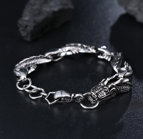 New ethnic style men's zodiac dragon bracelets Domineering personality tide men's jewelry