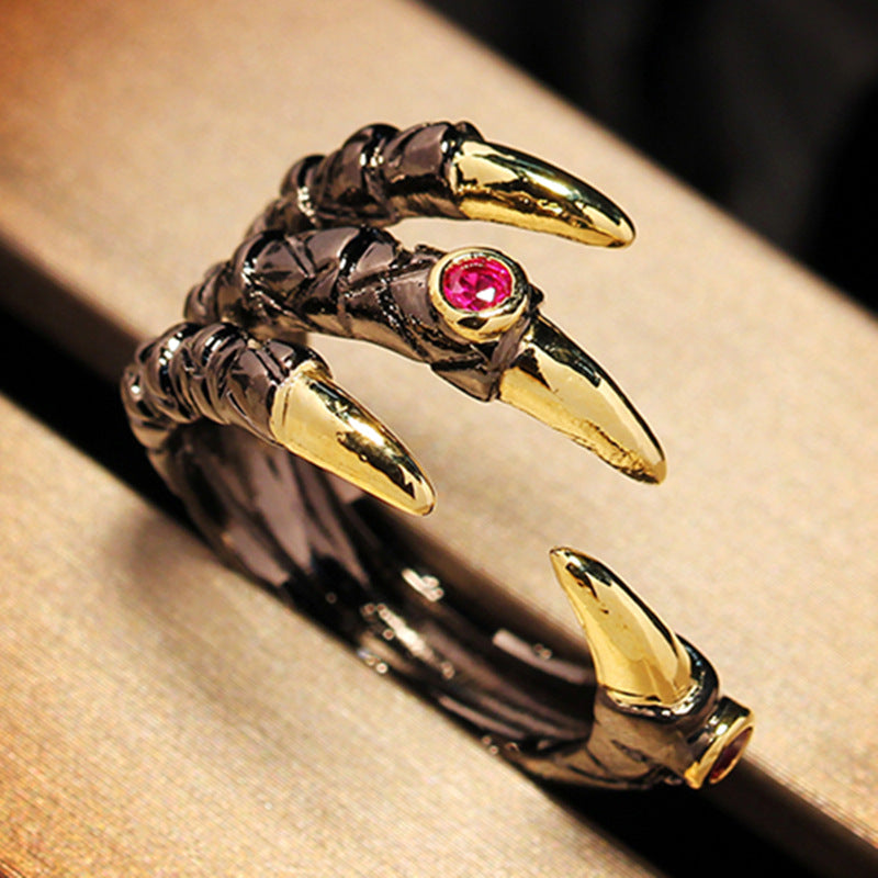 Fashion European and American Dragon Claw Ring Leading Jewelry