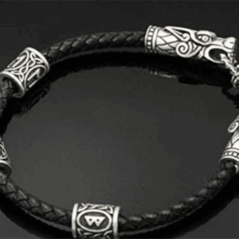 Dragon Head Real Cowhide Bracelet Jewelry