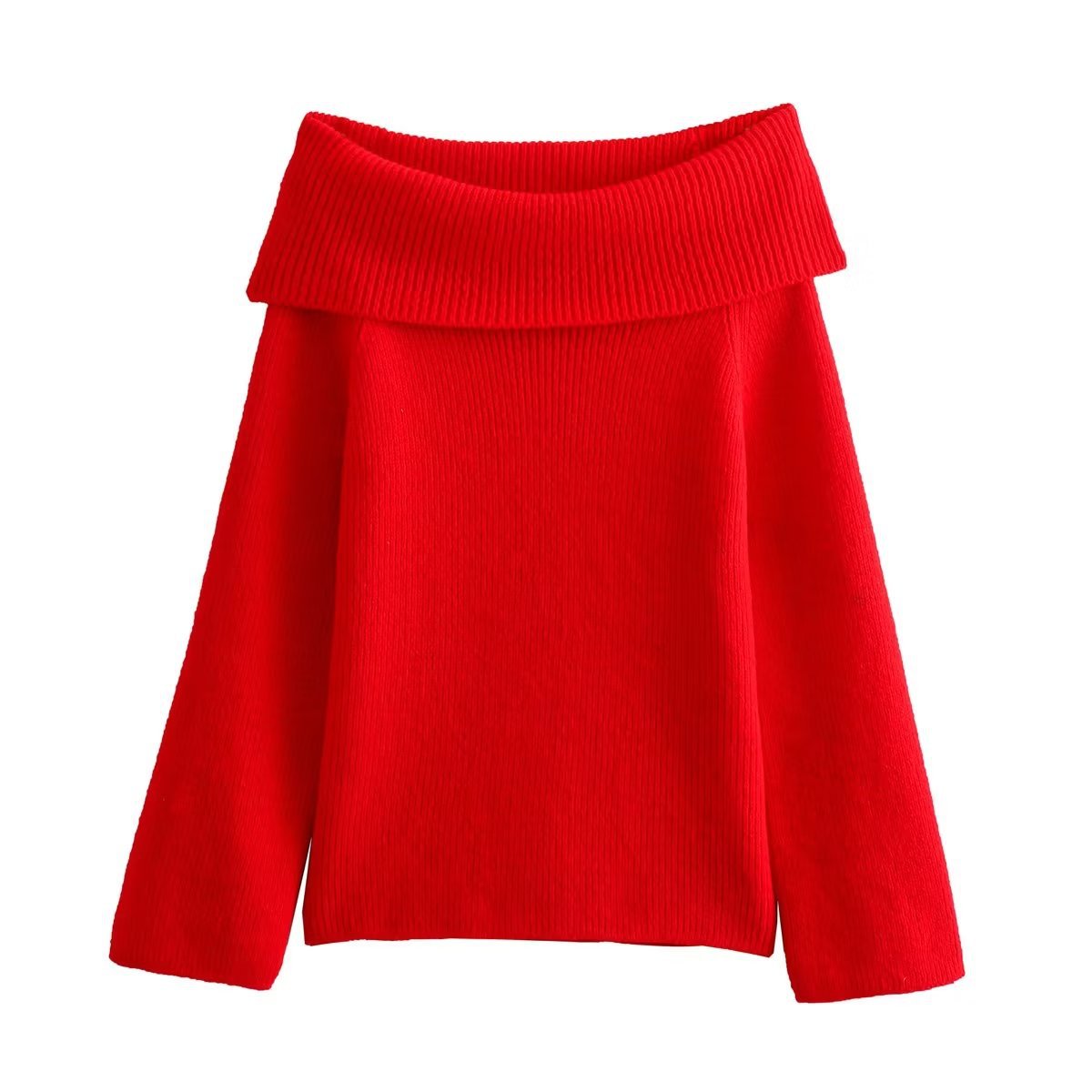 Women's Fashion Solid Color Pullover Sweater