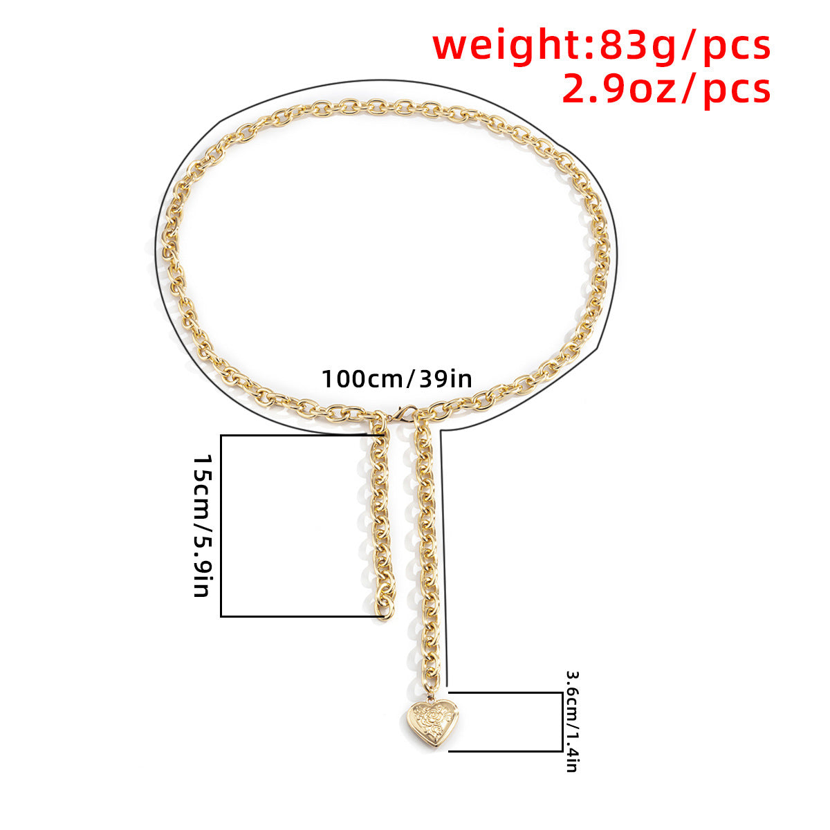 Accessories Temperament Cross Hollow Body Chain Female