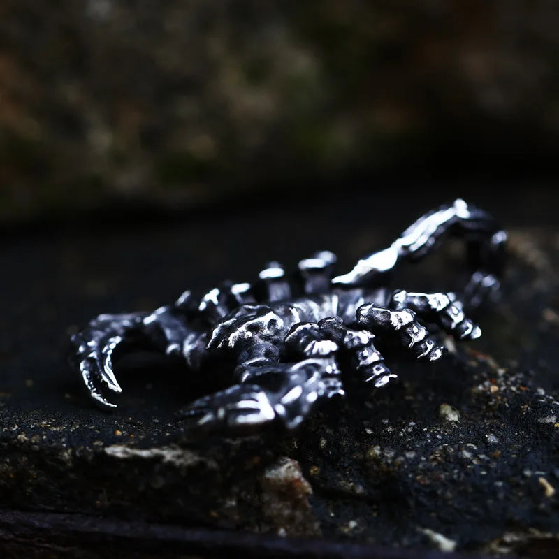 BEIER 316L Stainless Steel Punk Style 3D Design Animal Scorpion Pendant Necklace fashion jewelry For Man BP8-607