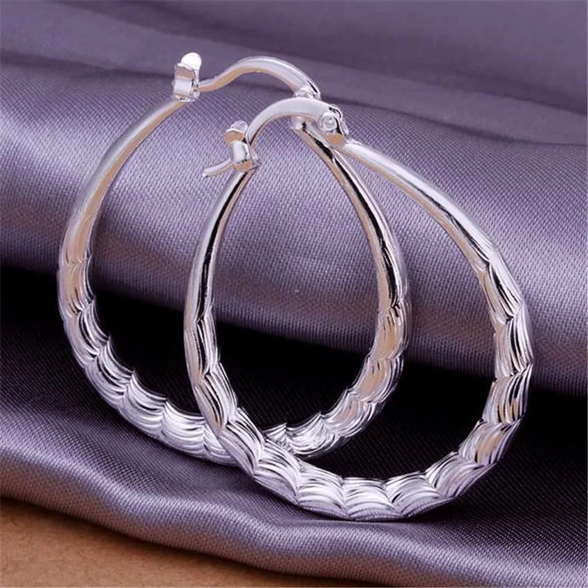 925wedding silver color earrings for lady women gold color wedding gift lady hot fashion jewelry high quality factory price E295