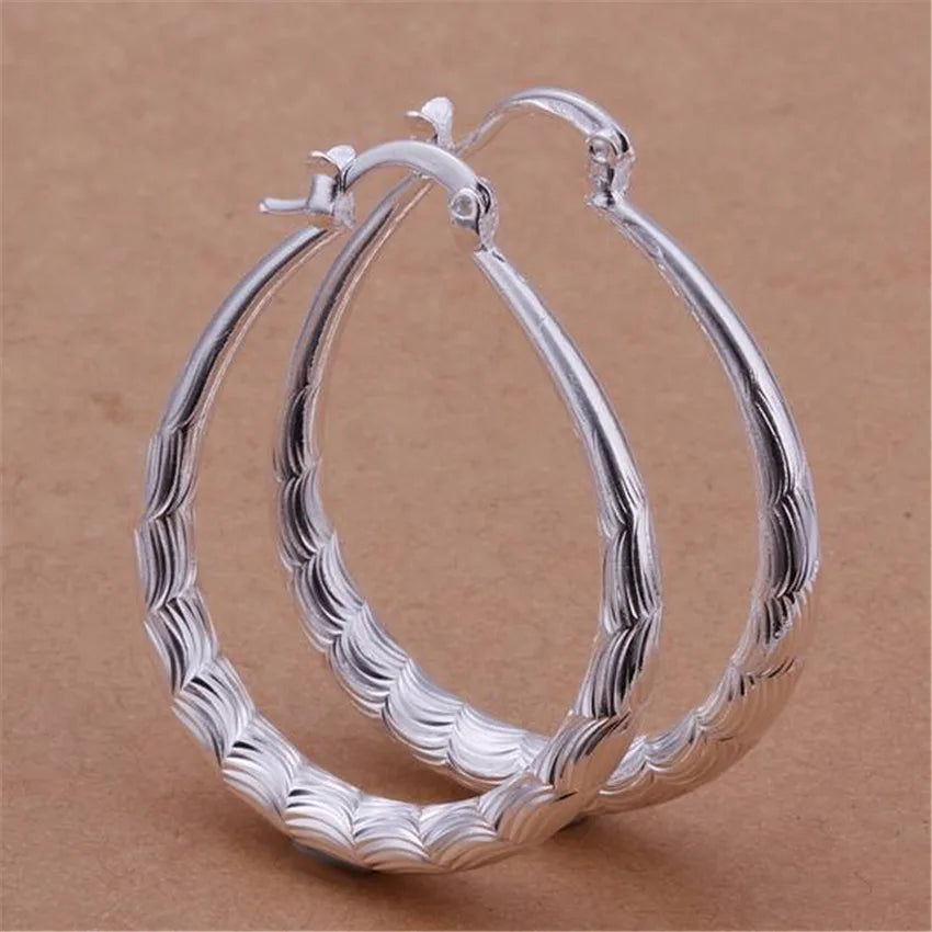 925wedding silver color earrings for lady women gold color wedding gift lady hot fashion jewelry high quality factory price E295