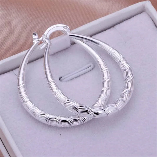 925wedding silver color earrings for lady women gold color wedding gift lady hot fashion jewelry high quality factory price E295