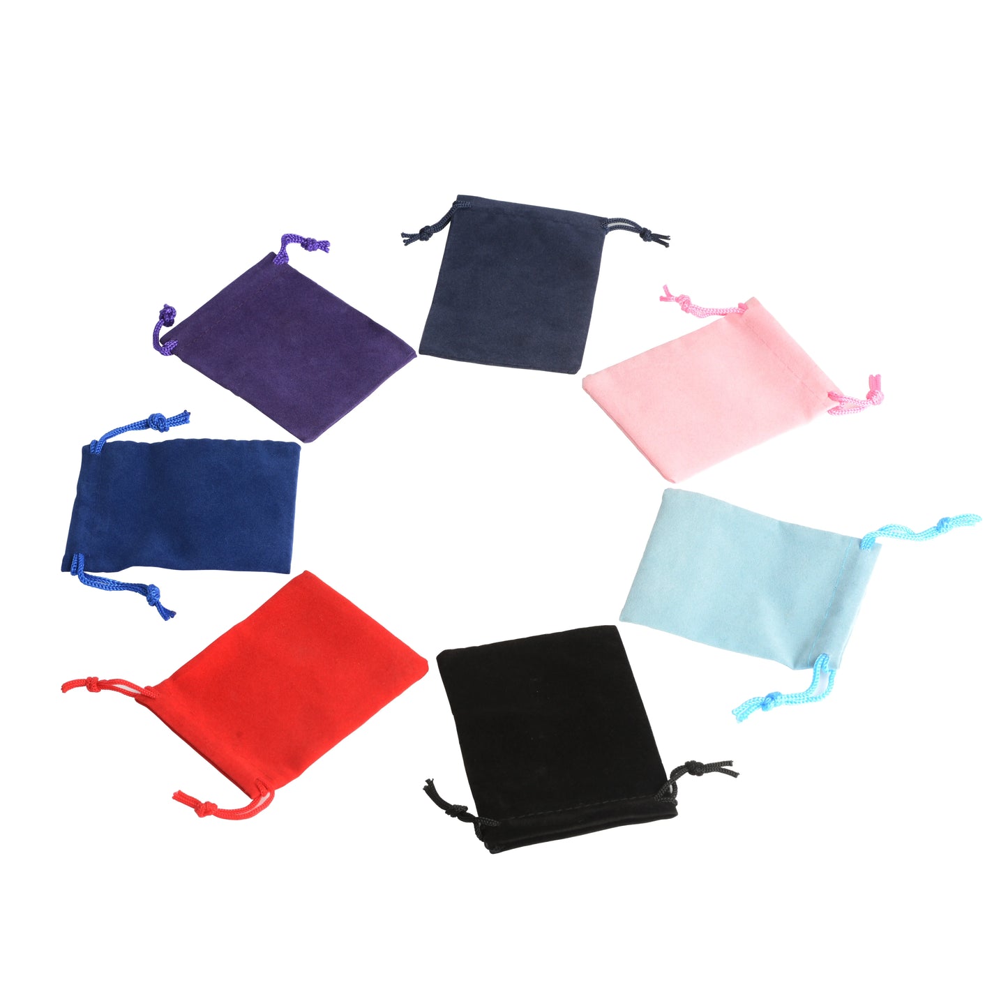 100Pcs 5x7cm Velvet Drawstring Pouch Bag Jewelry Bag Christmas Wedding Gift Bags Pouches Jewelry Packaging sachet bonbon zakjes