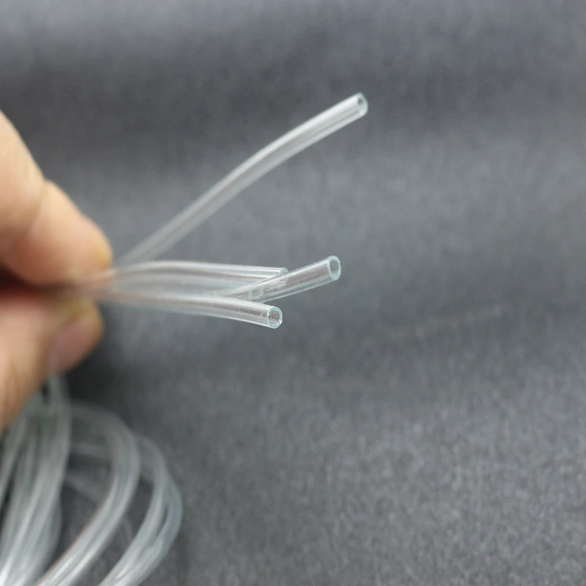 10 Meter Transparent  2mm Hollow Rubber Tubing Jewelry Cord Cover Memory Wire