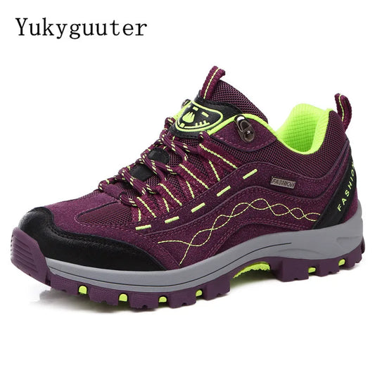 Women Men Hiking Shoes Outdoor Trekking Sports Climbing Camping Boots Non-slip Waterproof Walking Jogging Trainers Sneakers