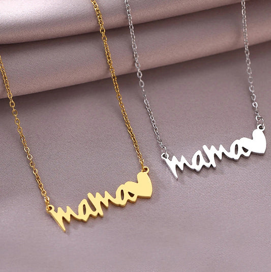 Stainless Steel Letter Necklace Bracelet Jewelry