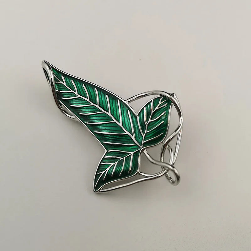 Fashion Jewelry Leaf Brooch Green Leaf Pins Vintage Gift Accessory