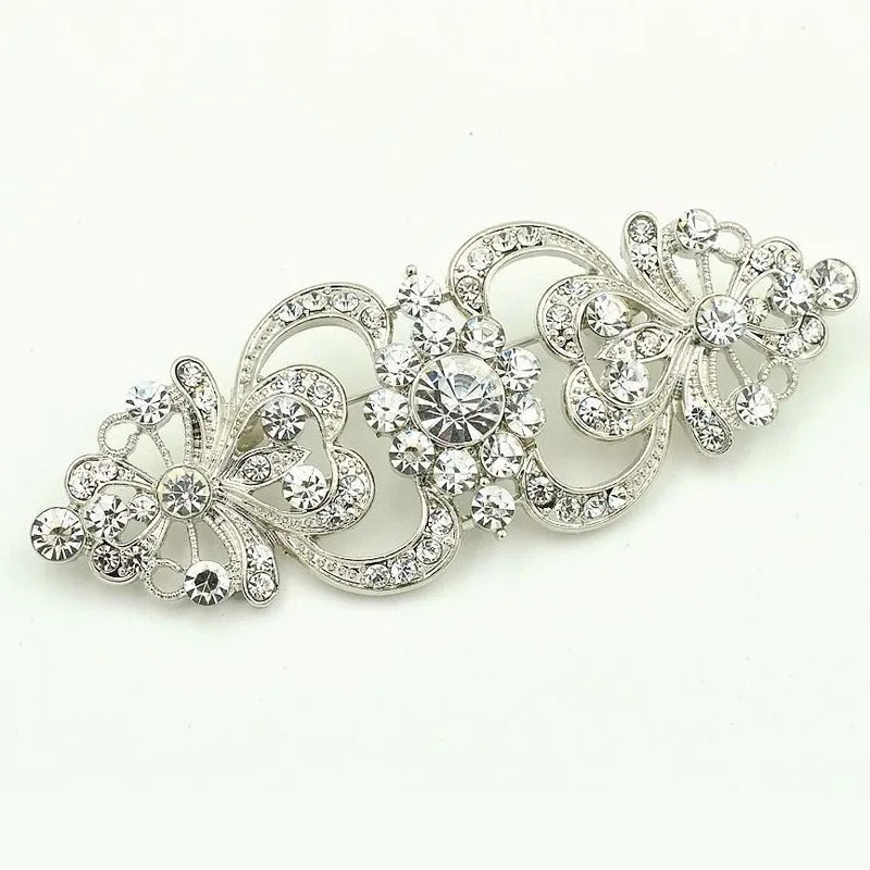 Big Flower Crystal Brooch Brooch Bridal Wedding Dress Costume Brooch Fashion Women Party Jewelry Accessories