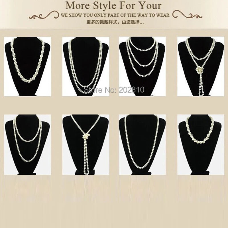 tiki fnaf товар по 1 грн Autumn Winter Collar Hombre Pearl Long Necklace Wear All Match 목걸이 Sweater Collares Para Mujer Jewelry