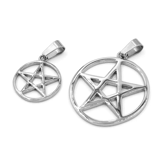 Pentagram Shield Pendant Stainless Steel Jewelry Fashion Viking Biker Pendant Wholesale SWP0298A