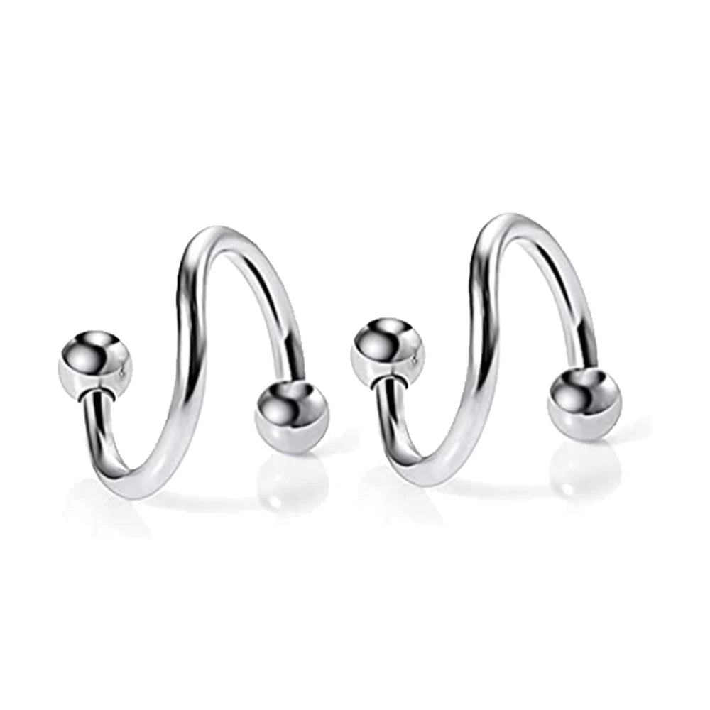 16g Lip Rings Stainless Steel Snake Bite Piercing Jewelry Labret Medusa Spiral Barbell Helix Earrings Horseshoe Septum Cartilage