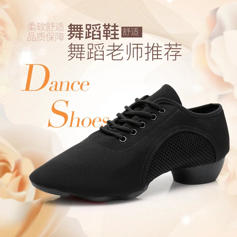 1pair/lot Men Women Standard Ballroom Tango Latin Dance Shoes Canvas Jazz dancing soft indoor shoes