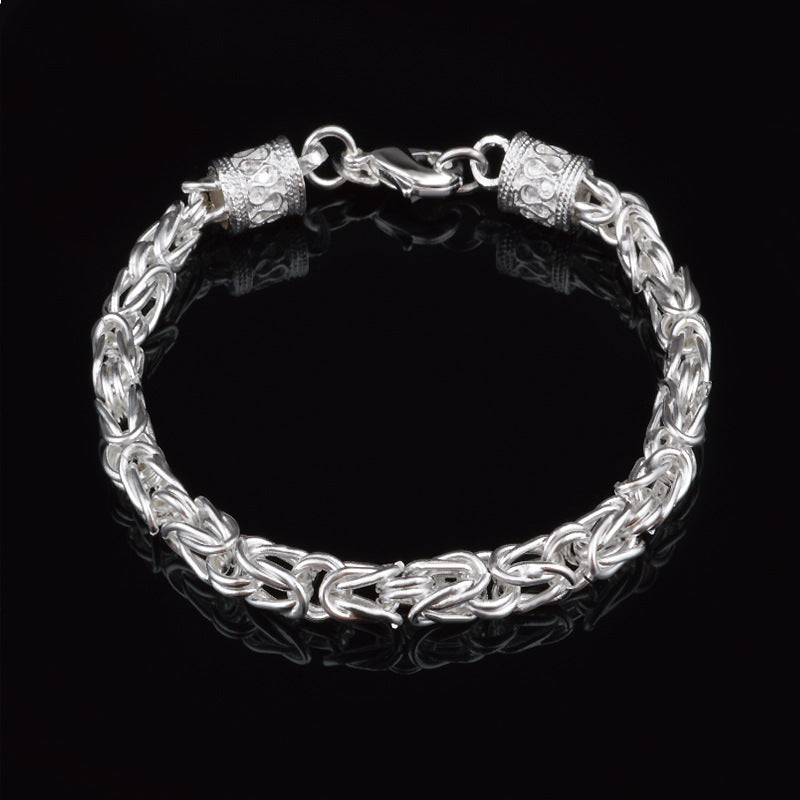 Fashion Silver Plated New Dragon Head Bracelet Foreign Jewelry