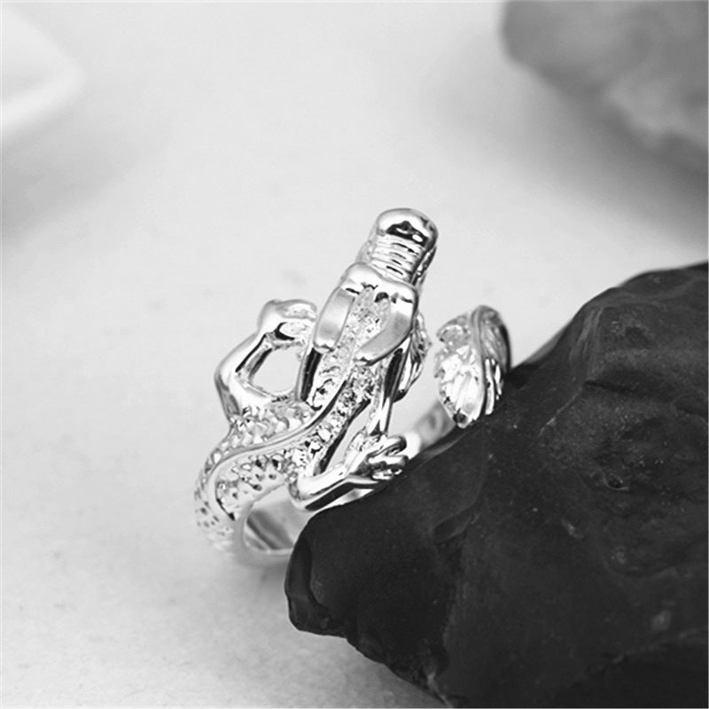 Popular Fashion Popular Dragon Silver Jewelry Ring