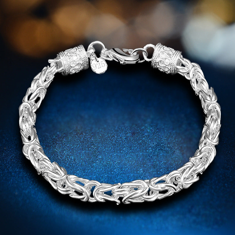 Fashion Silver Plated New Dragon Head Bracelet Foreign Jewelry