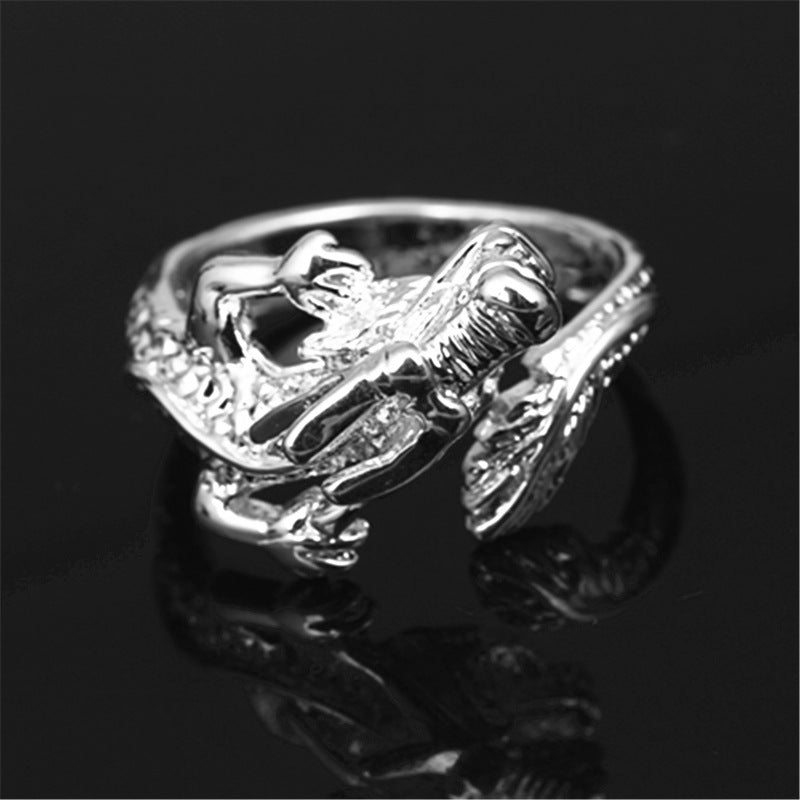 Popular Fashion Popular Dragon Silver Jewelry Ring