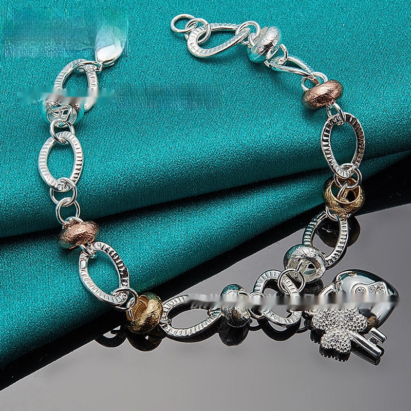 Silver Love Key Bracelet Female Accessories Jewelry