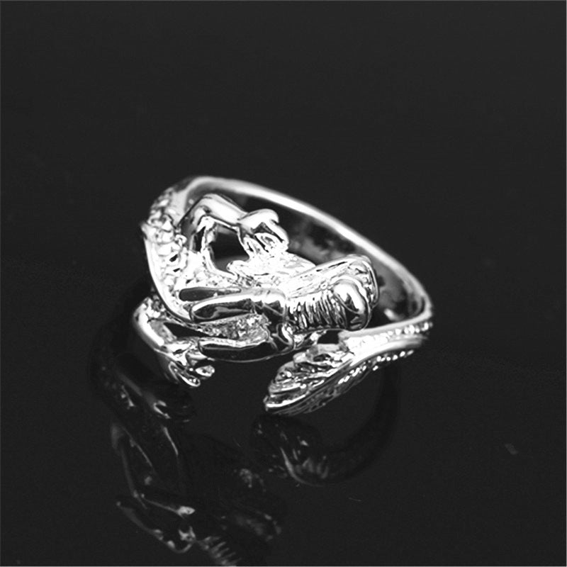 Popular Fashion Popular Dragon Silver Jewelry Ring