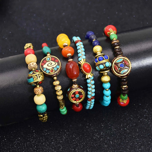 Bohemian Ethnic Style Hand-woven Bell Bracelet